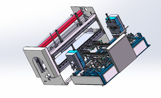 5 - 6 rolos/min Máquina automática de embalagem de tecidos em rolos para colchão