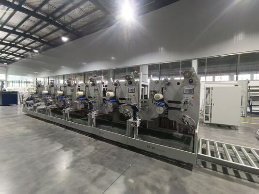 6 Unidades de enrolamento independentes, para baixo, servo-traseira 300 m/min    PP linha de extrusão