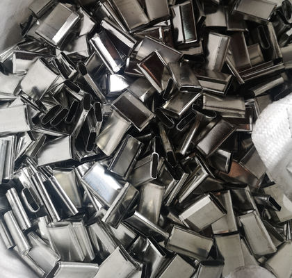 Gripper vedações metálicas galvanizadas Superfície electroplata para fita de polipropileno de PP