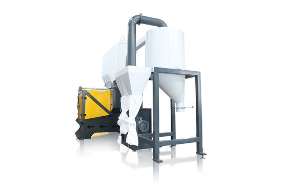 Triturador de tesoura rotativo de eixo único 380v 50hz com sistema automático reverso