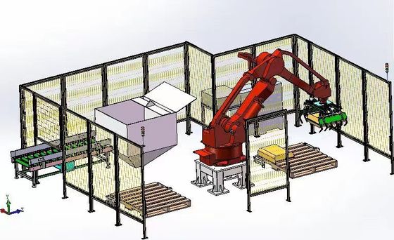 Equipamento de embalagem e paletização robótico eléctrico de alta velocidade com paletes de empilhamento
