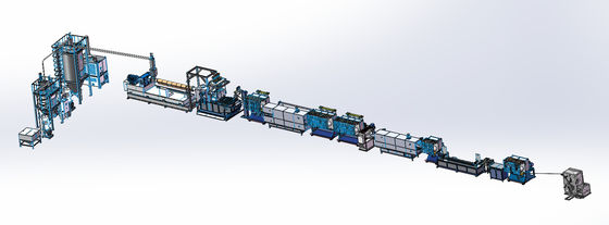Máquina de Fabricação de Faixas de Poliéster PET Aquecimento Elétrico 120 - 800 kg/h
