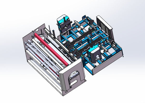 Sistema de controlo PLC da máquina de embalagem de rolos têxteis inteligente flexível