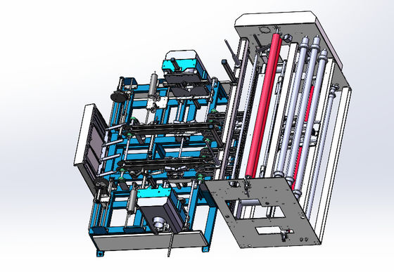 Máquina automática de embalagem de rolos de tecido PE Film Pillow Winding Packing Machine