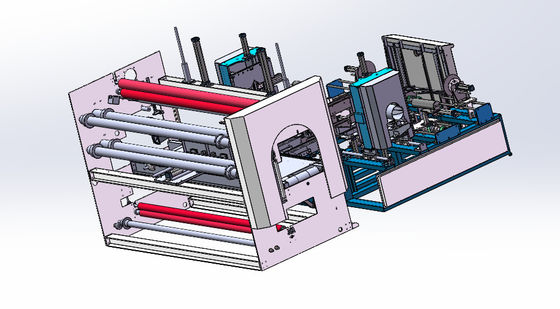Máquina de embalagem automática de rolos de tecidos de película PE Máquina de embalagem de filme de alongamento