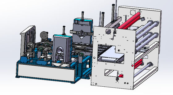 6 rolos/min Máquina de embalagem de rolos de tecido de almofada de compressão