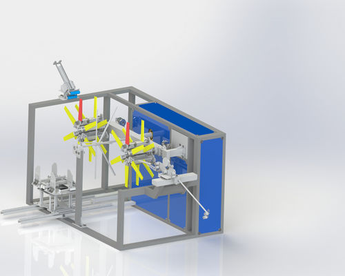 Máquina automática de enrolar tubos de plástico Enroladora de fita de gotejamento com disco duplo
