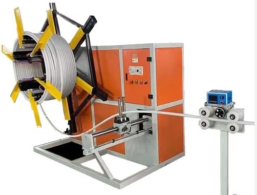 Máquina de enrolar tubos de plástico com fita de micro-espelhamento, de dupla bobina para fábrica