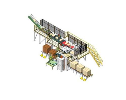 Linha elétrica de embalagem e paletização Máquina de paletização e despaletização automatizada