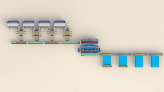 Máquina de embalagem automática de rolos de tecido