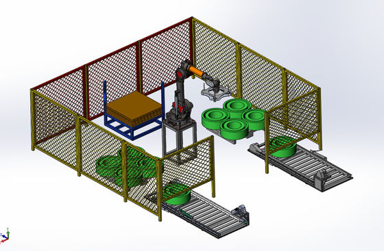 Máquina de enrolar de filamentos de PET com sistema automático de paletização