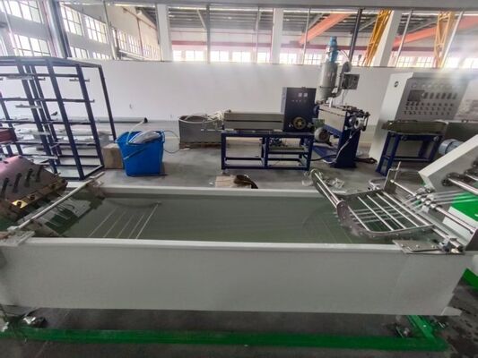 Display de dados de produção em tempo real: velocidade, comprimento, tensão e temperatura